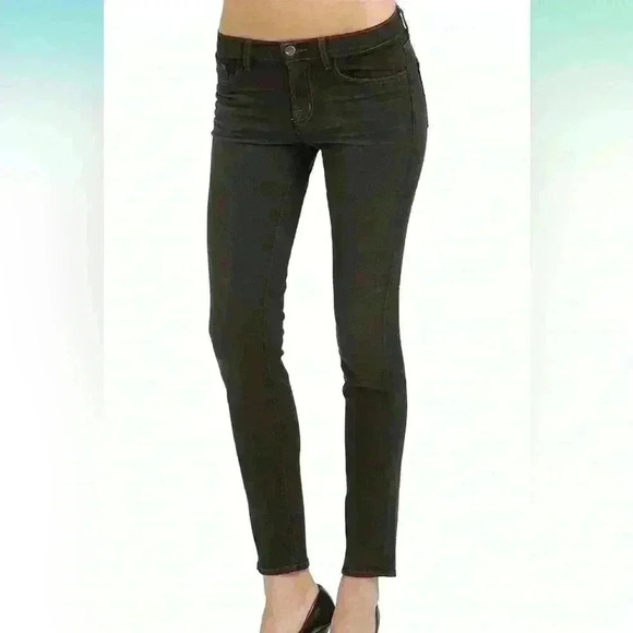 J Brand Denim - J Brand 620 Mid Rise Super Skinny Jeans, Dare Washed Black Size 29
